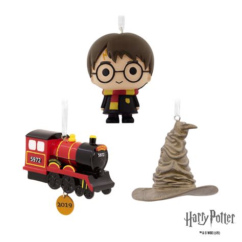Additional Details: Artist crafted by Jake Angell. . Hallmark harry potter ornaments